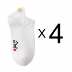 1/4 paari uued sokid naiste puuvillased sokid pahkluu l&uuml;hikesed armsad vabaaja valged kommiv&auml;rvid suve s&uuml;giskooli t&uuml;drukute t&auml;navasokid One size 4pairs