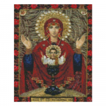 Teemantmosaiik t&auml;ispuurimise &uuml;mmargune ikoon Religioon Teemantmaal Neitsi Maarja Rhinestone tikandid teemantidega Round Drill 60x80CM