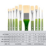 Reisikunstniku pintsel nailonist juuksekunsti pintsliga riidest s&auml;ilituskott 11/13 osaline komplekt akvarell-&otilde;limaali jaoks akr&uuml;&uuml;lmaal oil painting 11 pcs roheline