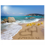 3D teemanttikandid ristpistes &uuml;mmargune kivimaaling mere &auml;&auml;res Full Round 20x25CM