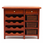 1tk 1/12 simulatsioonimudel Mini mahagonist veinikapp Puidust sahtlikapp Miniatuurne nukumaja tarvik Laste m&auml;nguasjad punane