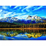 5D teemantmaal Uus saabumine Lumem&auml;estiku maastik T&auml;ielik teemantmosaiik maastik n&auml;put&ouml;&ouml; Kodukaunistus Full Round 20x30CM