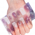 1 komplekti k&uuml;&uuml;nekleebis &uuml;li&otilde;huke esitus ainulaadne v&otilde;lu, keskkonnas&otilde;bralik suurep&auml;rane isekleepuv isetegemise kunst manik&uuml;&uuml;ri tarvikud N