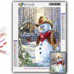 5D DIY j&otilde;ulupuu J&otilde;uluvana lumememm ristpistes kivikivid Teemantjoonistus Tikand Mosaiik Kodukaunistus Full Round 20X30CM