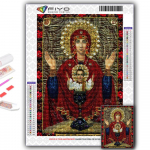 5D teemantmaal, religioon, DIY teemanttikandid, kividest kodukaunistus Full Round 20X30CM