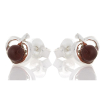 Les Tr&eacute;sors De Lily [R5551] &ndash; k&auml;sitsi valmistatud h&otilde;bedast k&otilde;rvar&otilde;ngad 'Inspiration', h&otilde;bedane roheline (roodiumiga kaetud) - 8x7mm pruun