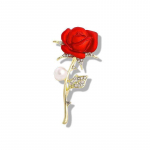 1 tk Pins Teemantidega naastud pross Rose Elegantne retromoodne r&otilde;ivatarvikud