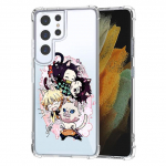 Demon Slayer Anime Jaapani l&auml;bipaistev telefoni&uuml;mbris Samsung S10 S20 Fe S21 S22 S8 S9 Plus S21ultra S22ultra p&otilde;rutuskindlad kaaned Samsung S21 FE