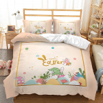 3D k&uuml;&uuml;liku voodipesukomplekt loomade tekikott ja padjap&uuml;&uuml;r 2/3 t&uuml;kki AU210 * 240 lihav&otilde;ttep&uuml;hade kodukaunistus AU Single 140x210cm