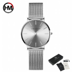 Hannah Martin 36 mm sihverplaadiga klassikaline naiste t&auml;isroosa kullast v&otilde;rguga naiste Jaapani kvarts vabaaja veekindel naiste k&auml;ekellad Kvarts k&auml;ekellad h&otilde;be