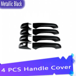 Kroomitud auto uksek&auml;epideme katte trimm Chrysler 300 300C 2005~2010 kriimustuskindla komplekti kroomitud v&auml;lisosade jaoks Metallic Blcak 4pcs