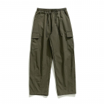 Linased laiad meeste p&uuml;ksid, suured puuvillased t&auml;navar&otilde;ivad, meeste joogap&uuml;ksid, vabaaja meeste riided dressip&uuml;ksid M tume armeeroheline v&auml;rv