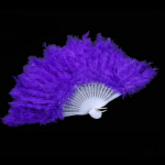 9 v&auml;rvi uus kost&uuml;&uuml;m pulm Showgirl Dance kokkupandav k&auml;si sulgede f&auml;nn Fancy lilla