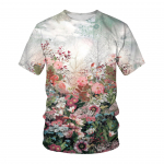 Kevadsuvised Topid Lastele Suures suuruses Riided Lilletaime 3D-prindiga T-s&auml;rk Laste Mustriga T-s&auml;rgid L&uuml;hikeste varrukatega Hingavad poiste T&uuml;drukute T-s&auml;rgid 100