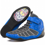 Meeste/naiste poks, maadlusv&otilde;itlusjalatsid Teismeliste kerged libisemisvastased treeningjalatsid V&otilde;itlusjalatsid Mootorrattasaapad 36 sinine