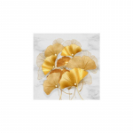 Moodne v&auml;rvikas lehtkullataim h&otilde;lmikpuu leht elutuba veranda tausta seinakaunistus raamita seinamaaling 20X20 cm No Frame vask patina