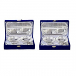 Saksa h&otilde;bedane k&auml;sit&ouml;&ouml;kaussi komplekt kandiku ja lusikaga, kauni kinkekarbi pakendi ja kandekotiga