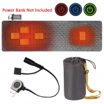 USB elektrilise soojendusega magamiskoti vooder reisi- ja telkimisleht 5 k&uuml;ttetsooni