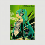 Anime Idol Cartoon Laulja Miku Plakat HD Print J&otilde;upaber Retro Seina Kunst Pildid Magamistoa Dekoratiivmaal Kodukaunistuse Kingitused 42x30cm