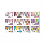 Stiilne manik&uuml;&uuml;ri kleebis Pilkup&uuml;&uuml;dev tugev kleepuv isetegemine B