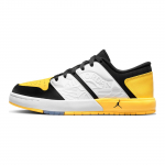 Air Jordan Nu Retro 1 Low GS Tour Yellow Laste tossud Must Valge FB4412-017 36