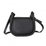 Populaarne naiste Crossbody kott, reguleeritav rihm kunstnahast hoiuruum must