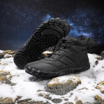 Meeste talvised kunstkarusnahast voodriga l&uuml;hikesed saapad v&auml;litingimustes, libisemiskindlad veekindlad lumesaapad, soojad vabaaja k&otilde;rged jalan&otilde;ud meeste fliisvoodriga matkasaapad 36 must