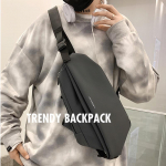 Risti kehaga meeste kott v&auml;ike seljakott Trend vabaaja &otilde;lakott &Otilde;pilaskott must