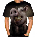Naljakas 3D T-s&auml;rk Meeste/naiste mood, vabaaja l&uuml;hikeste varrukatega T-s&auml;rk 6XL