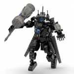 MOC Titan Camerman naljakatest animevideotest:Skibidi WC jaoks, 444 t&uuml;kki ehitusplokkide m&auml;nguasjad aero