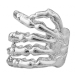 1tk Unisex Punk Skeleton K&auml;e k&uuml;&uuml;nise kujuga k&otilde;rvaklambriga mansett l&auml;bistamata