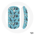 Juhtmevaba hiire liblikad sinisel taustal