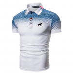 Meeste riided Suvine vabaaja l&uuml;hikeste varrukatega mood vabaaja polos&auml;rk. S valge