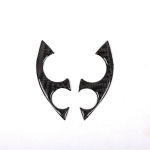 Car Carbon Fiber style Steering Wheel Decoration Cover Trim Sticker Fit For Mercedes Benz Smart 453 Fortwo 2016- Options A