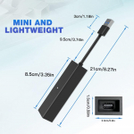 PSVR-kaamera adapter PS5 konsooli jaoks, Playstation VR kasutamiseks Playstation 5-s, PS4 PSVR-muunduri kaabel must