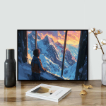 DIY teemantmaali lumestseen v&auml;ljaspool akent Ristpistekomplekt Mosaiikkunst Teemantmaal T&auml;isringi/ruudukujuline teemant-kodukaunistus Round 20x30cm