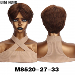 MISSQUEEN s&uuml;nteetiline l&uuml;hike sirge segatud hallid mustad parukad Naturaalsed parukad kuumakindel parukas naistele igap&auml;evaseks peokandmiseks 25cm