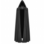 Uus moodne kapuutsiga kuub Halloweeni pidu keskaegne neljav&auml;rviline kapuutsiga jope gooti stiilis meeste pika kapuutsiga mantel XXXXXL must