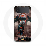 Coque Samsung Galaxy Z Flip3 verstappen &eacute;clair Formule 1 Casque F1