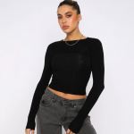 Naiste O-kaelusega r&otilde;ivad T&auml;navar&otilde;ivad &Otilde;hukesed pikkade varrukatega hingavad T-s&auml;rgid Aluskate Tihedalt liibuvad k&auml;rbitud &uuml;laosad &uuml;hev&auml;rvilised L hall v&auml;rv