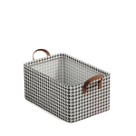 Hoiukast, Houndstooth'i terasraamiga hoiukast, majapidamisriiete hoiukast, riidekapi riidest kokkupandav hoiukast, r&otilde;ivaste hoiukast 47*20*28