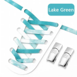 1 paar 8 mm laiad lamedad vikerkaarekujulised kingapaelad elastsed paelad tossud magnetlukk, lipsuta kingapaelad t&auml;iskasvanud lastele, kingade kummipaelad CHINA must