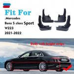 FOR Mercedes Benz S class W223 Mudguards Fender Mud Flap Guard Mudflaps Car Accessories Auto Stylien Front Rear 4pcs tumehall v&auml;rv
