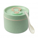 650 ml l&otilde;unas&ouml;&ouml;gikarp Toidukvaliteediga k&otilde;rgel temperatuuril vastupidav paksenenud lekkekindel stabiilne k&auml;epide Mikrolaineahjus kuumutamine, l&otilde;hnatu, kergesti puhastatav Bento Box roheline