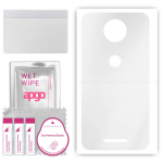 apgo Ultra Clear Protective Skin Sticker for the back compatible with Motorola Moto C, Wrap Film, Hydrogel Film, Flexible, Soft TPU with positioning l
