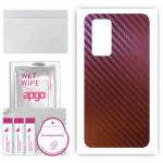 apgo skin sticker film foil vinyl for the BACK compatible with Huawei P40, scratch-resistant, easy to install - Carbon Chameleon CAKA5