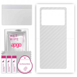 apgo Protective Skin Sticker for the back compatible with Vivo X Fold Plus, Wrap Film, Foil, Vinyl - Pattern Transparent Carbon