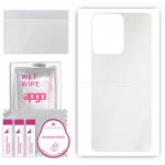 apgo Protective Skin Sticker for the back compatible with Vivo Y77E, Wrap Film, Foil, Vinyl - Pattern Matte Transparent