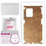 apgo Protective Skin Sticker for the back+sides compatible with Realme C35, Full Wrap Film, Foil, Vinyl - Pattern Rusty Copper