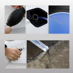 Gas Siphon Pump Oil Extractor Practical Wear Resistant Easy to Use Manual Car Fuel Transfer POM Standard